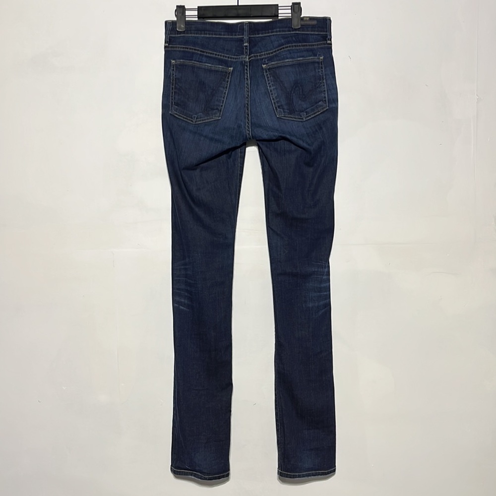 Citizens of Humanity Ava Low Rise Straight Leg Dark Wash Denim Jeans Size 27 - Picture 9 of 14